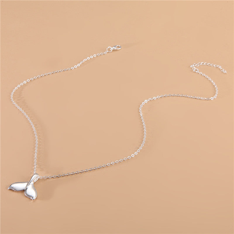 Mermaid Tail Pendant Necklace Women