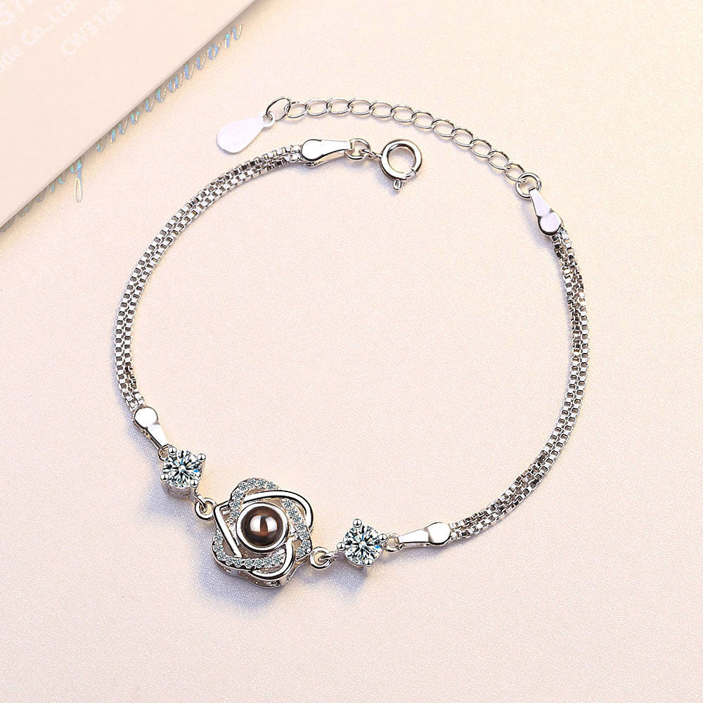 Love Memory Projection Heart-shaped Bracelet