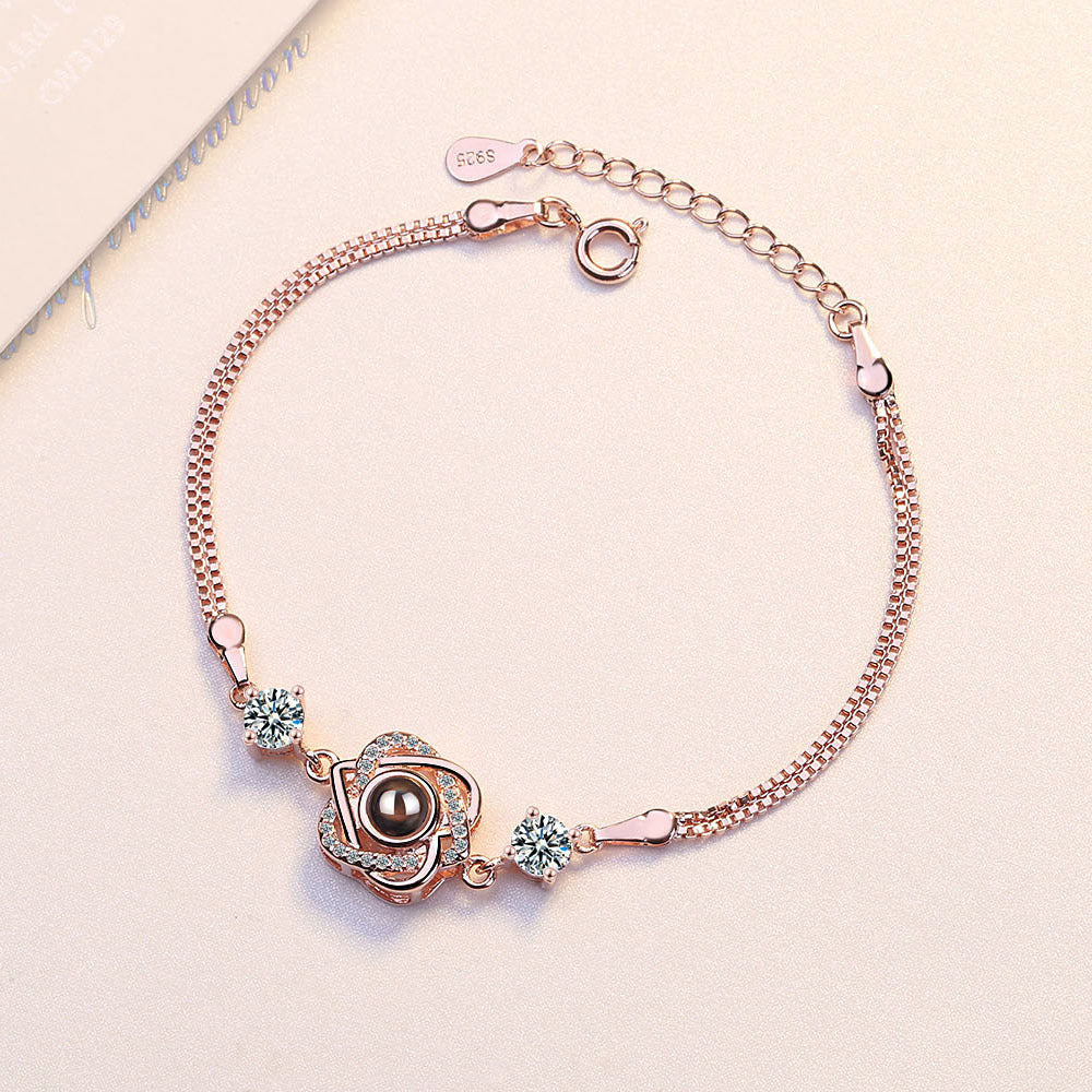 Love Memory Projection Heart-shaped Bracelet