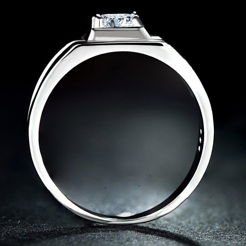 Men’s Sterling Silver Ring – Classic Luxury 925 Silver Band