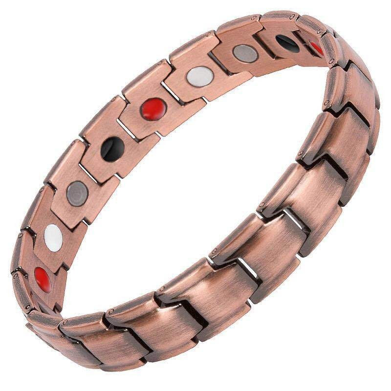 Bronze Magnet Bracelet | Retro Three-Row Detachable Couple Fashion Bracelet