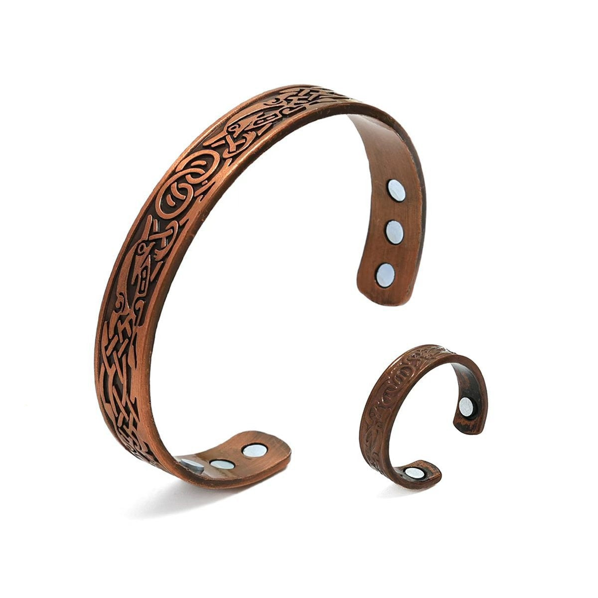 Bronze Magnet Bracelet | Retro Three-Row Detachable Couple Fashion Bracelet