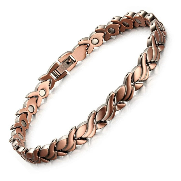 Bronze Magnet Bracelet | Retro Three-Row Detachable Couple Fashion Bracelet