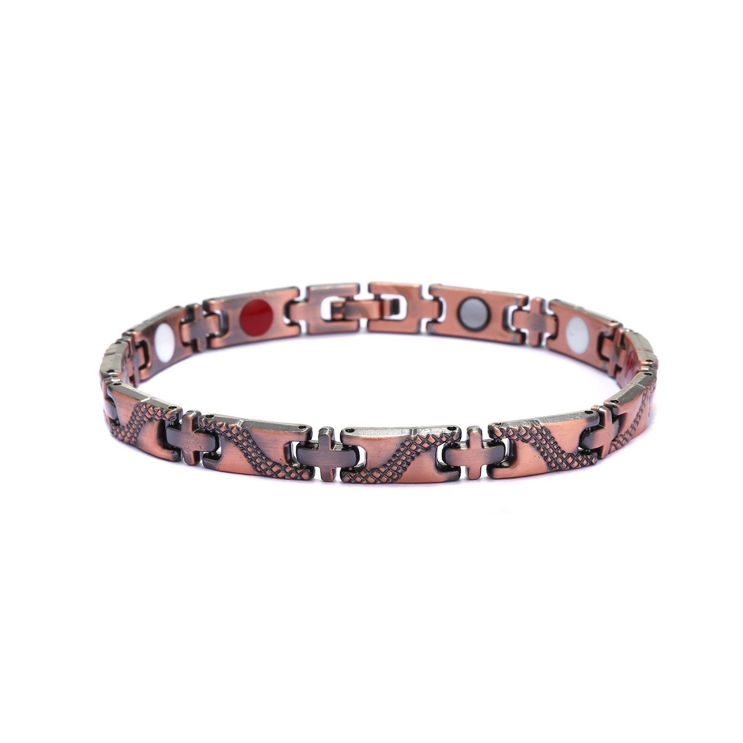 Bronze Magnet Bracelet | Retro Three-Row Detachable Couple Fashion Bracelet