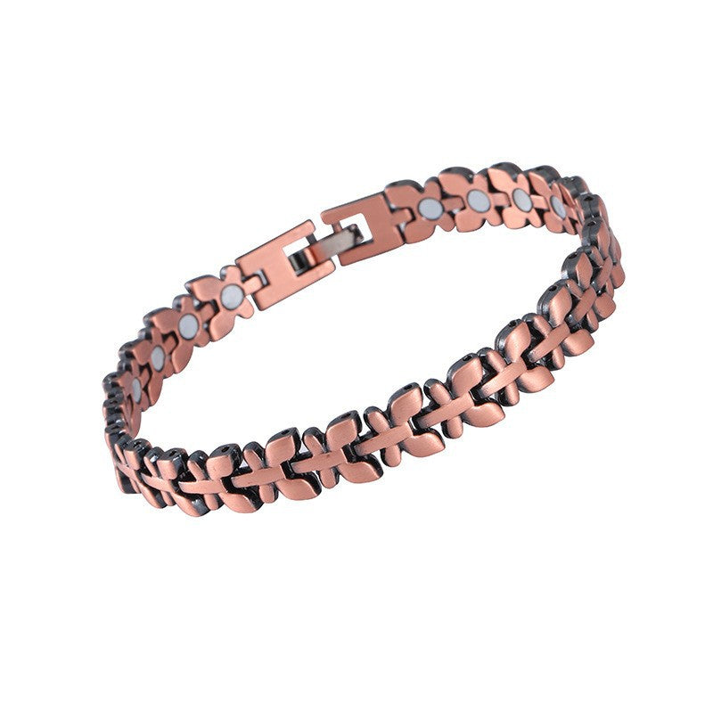 Bronze Magnet Bracelet | Retro Three-Row Detachable Couple Fashion Bracelet