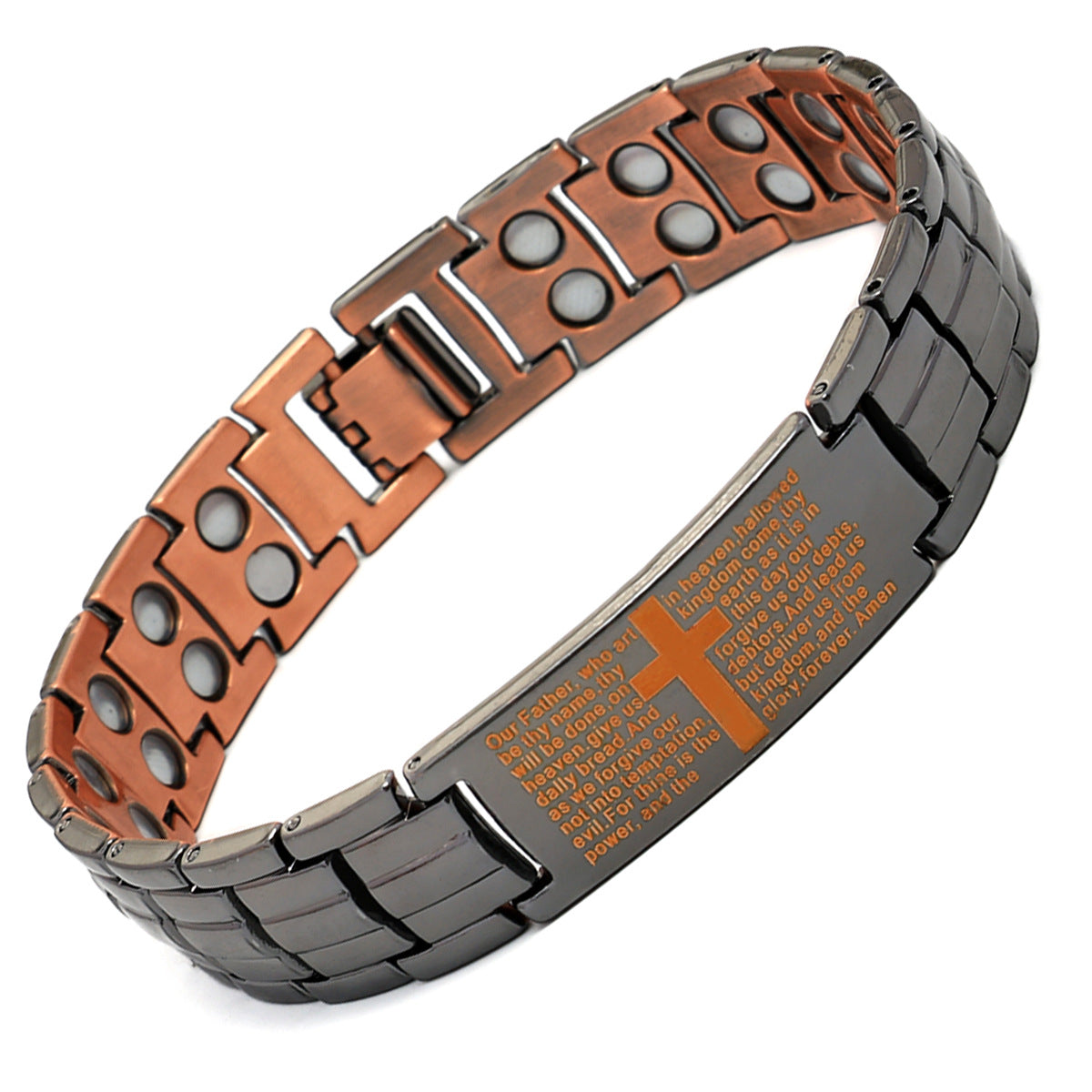 Bronze Magnet Bracelet | Retro Three-Row Detachable Couple Fashion Bracelet