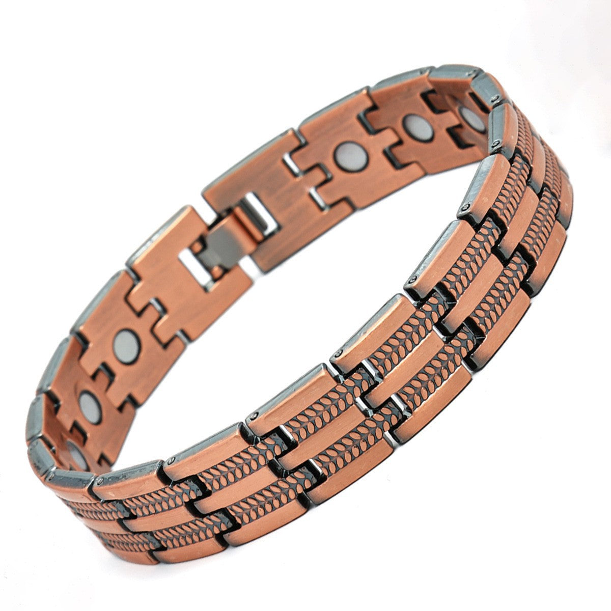 Bronze Magnet Bracelet | Retro Three-Row Detachable Couple Fashion Bracelet