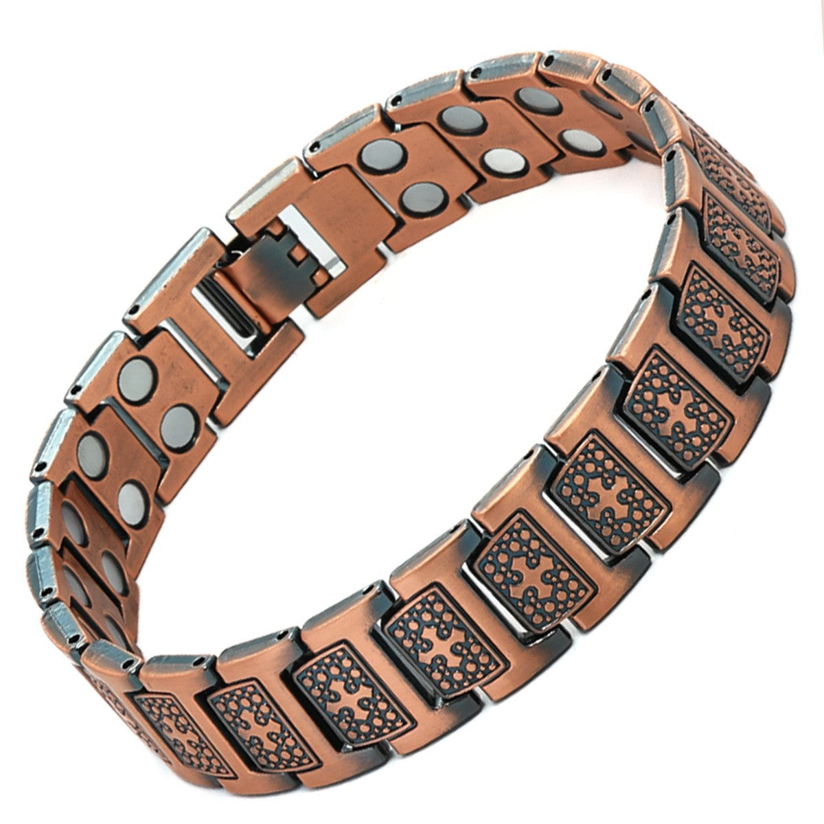 Bronze Magnet Bracelet | Retro Three-Row Detachable Couple Fashion Bracelet