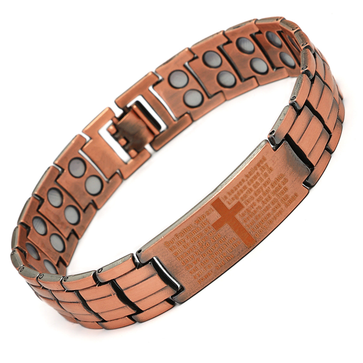 Bronze Magnet Bracelet | Retro Three-Row Detachable Couple Fashion Bracelet