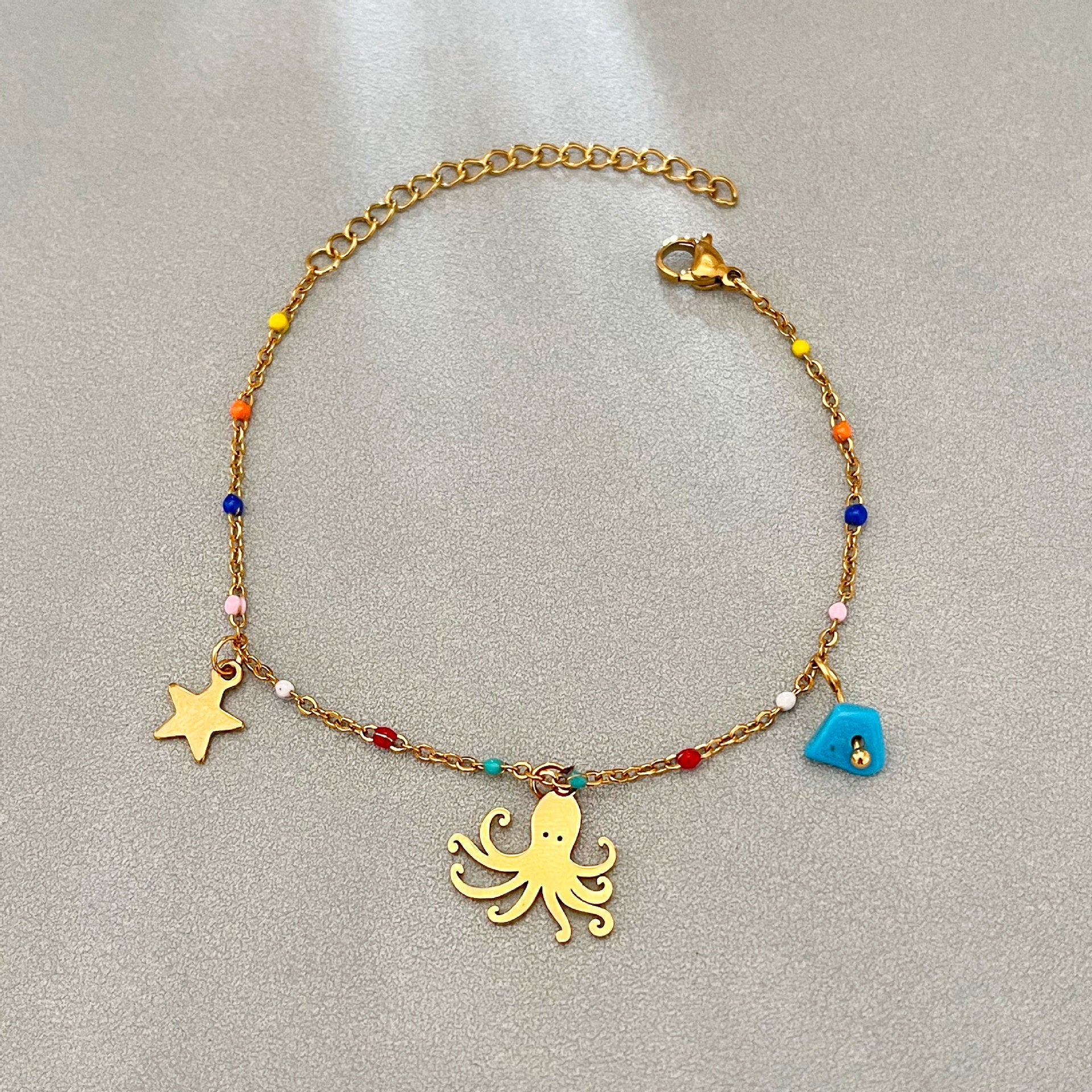 Ocean Series Seahorse Starfish Women's Pendant Bracelet